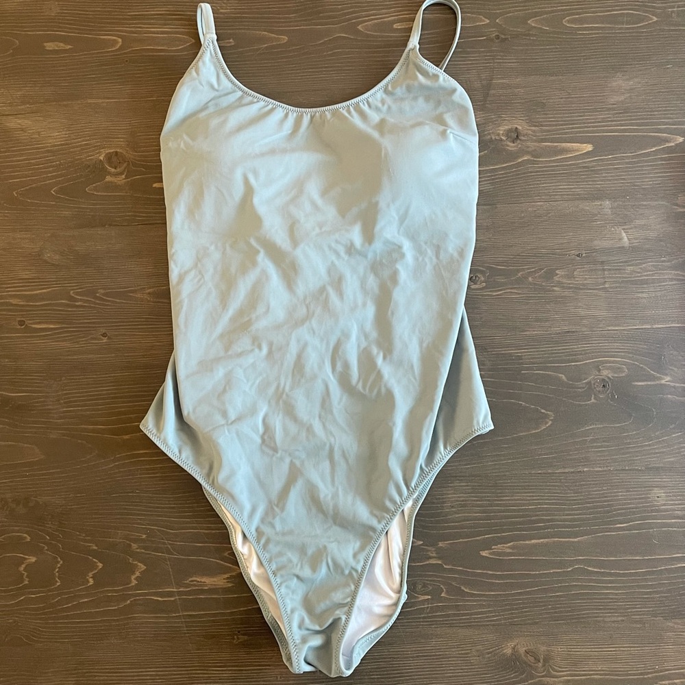 Pink Victoria Secret Sage Green One Piece Swimsuit
